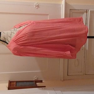 Dalia deep reddish coral colored blouse Sz 1X